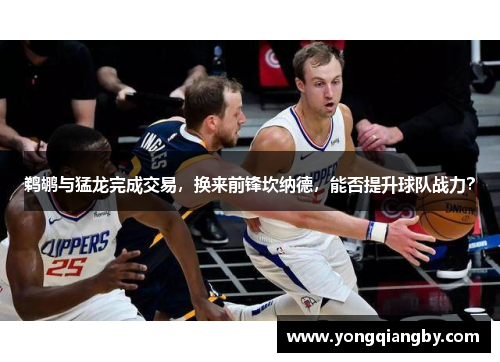 鹈鹕与猛龙完成交易，换来前锋坎纳德，能否提升球队战力？